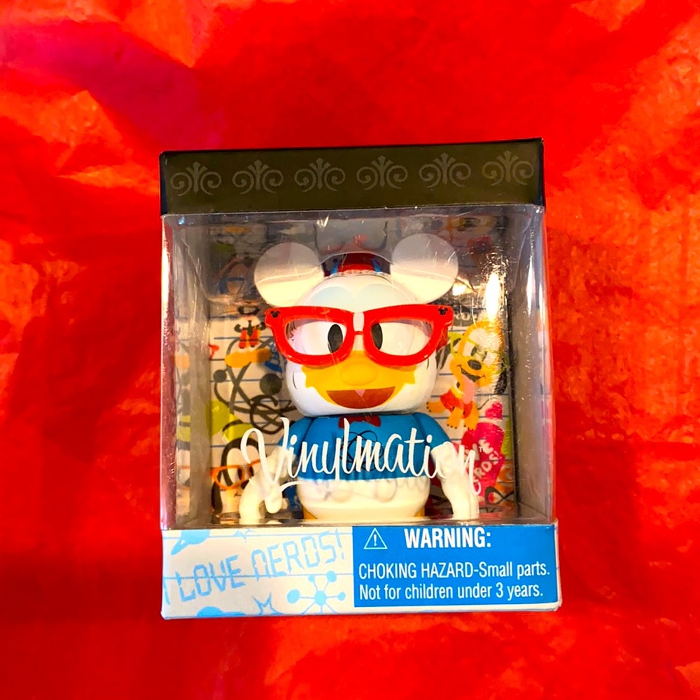 Disney Vinylmation I love nerds Donald Duck NWT